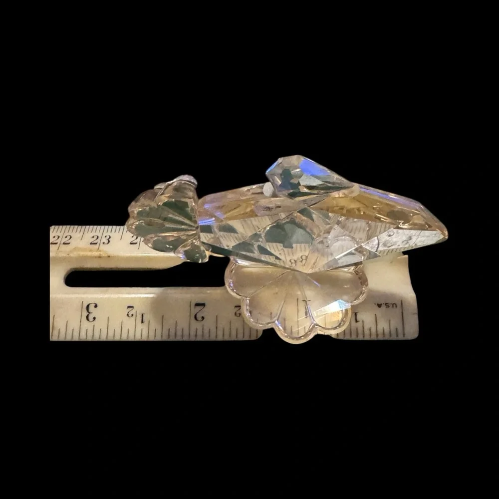 Czech Republic vintage collectible crystal glass fish figure